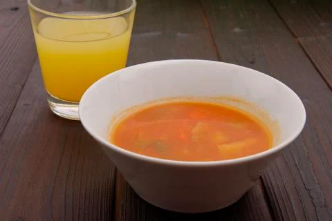 Celery soup with vegetables Foto stock