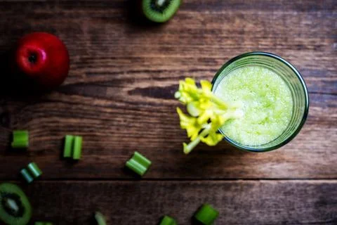 Celery stalks drink Foto stock