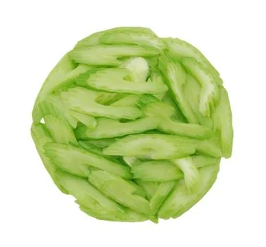 Celery stalks isolated on white background Stock Photos