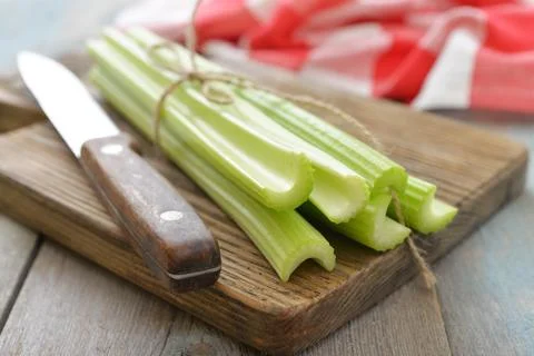 Celery stems Stock Photos