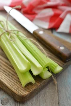 Celery stems Stock Photos