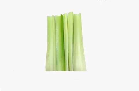 Celery sticks with a white background. Stock Photos