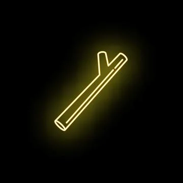 Celery vegetable neon glowing line icon illustration イラスト素材
