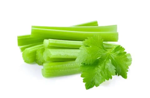 Celery on white background. full depth of field Stock Photos