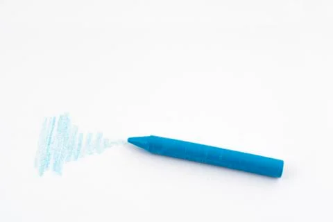 A celeste wax crayon Stock Photos