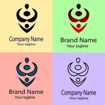 The Celestial Alignment: Balanced Elements and Cosmic Harmony logo Illustrazione stock