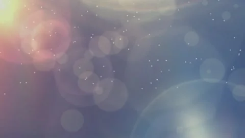 Celestial blue bokeh and lens flare background Stock Footage 252529669