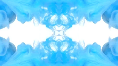 Celestial Blue Ink Portal Motion Background Vídeos de archivo 338105635
