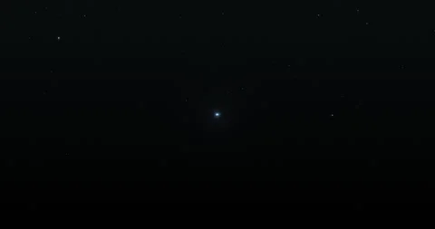 Celestial bodies passing by in outer space Stock Footage 313622336