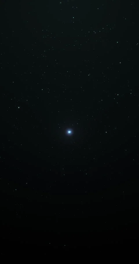 Celestial bodies passing by in outer space. 4K vertical Stock Footage 313622396