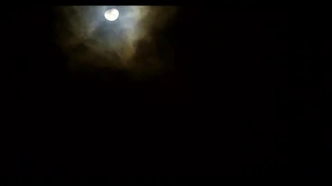 Celestial Body Emerging From Dark Void Vídeos de archivo 346206479
