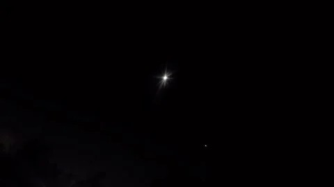 Celestial Body Moving Across Twilight Background Stock Footage 346205594
