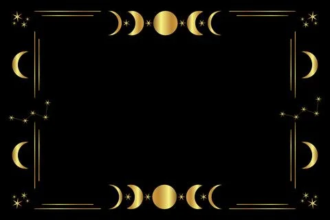 Celestial border Stock Illustration