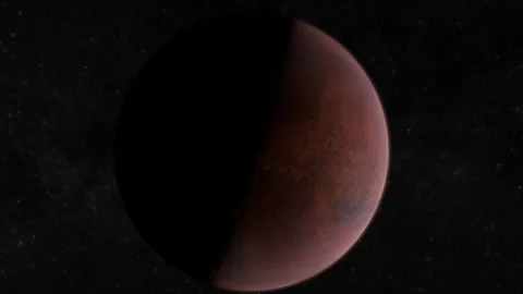 Celestial Canvases - Mesmerizing Views of Mars Stock Footage 242355255