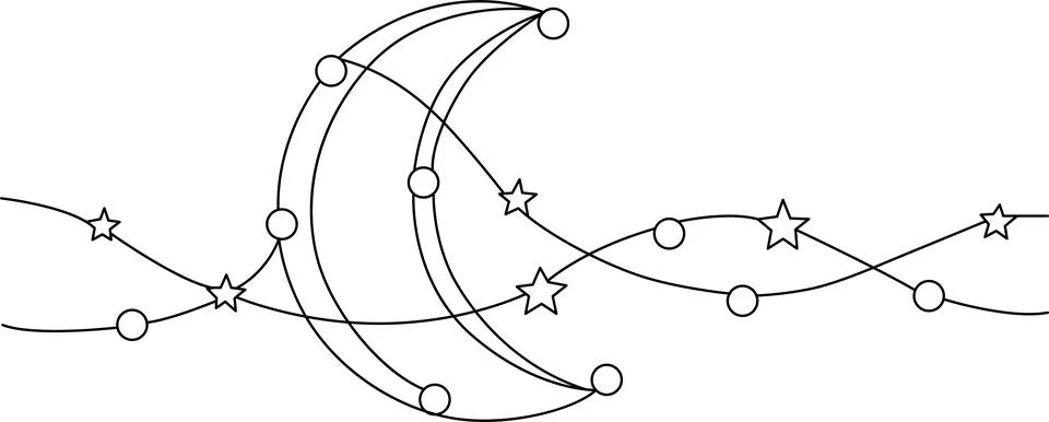 Celestial connections Vector Illustrazione stock