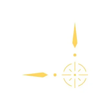 Celestial corner ornament, vector mystical tarot Boho line art frame, divider Stock Illustration