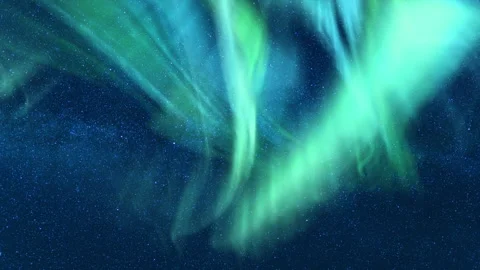 Celestial Dance Aurora and Meteor Showers Milky Way Time Lapse Stock-Footage 303919629