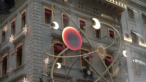 Celestial Decor on Urban Building for Enhancing City Aesthetics and Atmosphere 動画素材 295078675
