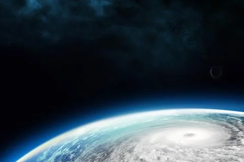 Celestial digital art, Earth planet and galaxies concept series イラスト素材