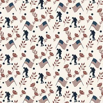 Celestial Echo Field A Dreamlike Memorial Tribute of Enduring Valor Stock Illustration