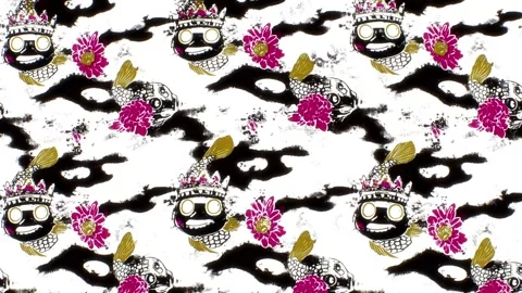 Celestial Fish Ascent – Vertical Motion Video stock 306519711