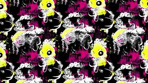 Celestial Fish Climb – Vertical Motion Stock Footage 306525024