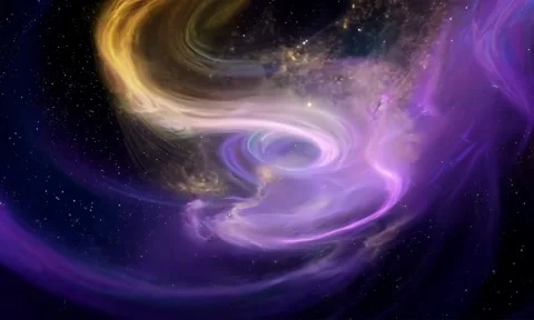 A celestial galaxy swirl abstract gradient background Stock Footage 304565528