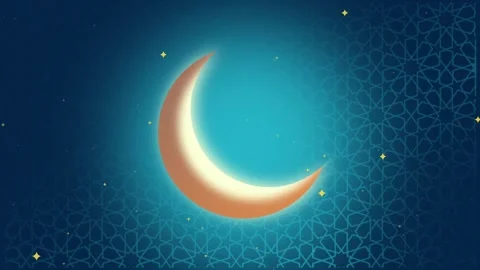Celestial Geometry: Golden Crescent &amp; Stars Видео 339269161
