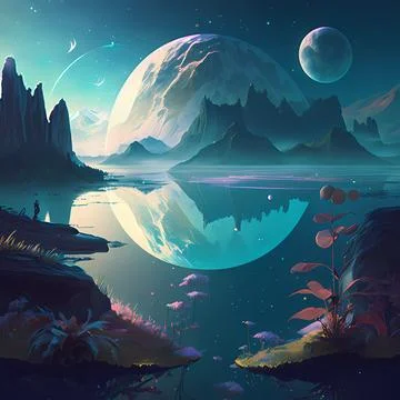 Celestial Haven Stock Illustration