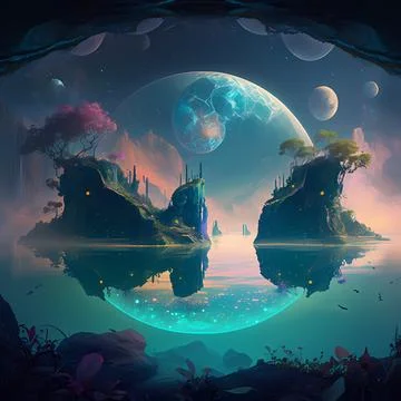 Celestial Haven Stock Illustration