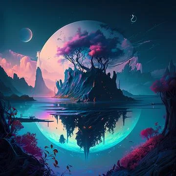 Celestial Haven Stock Illustration