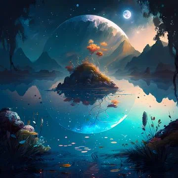 Celestial Haven Stock Illustration