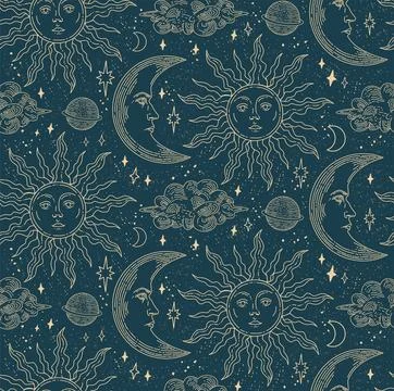 Celestial illustrations Stock Illustration