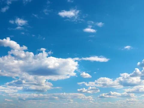 Celestial landscape with clouds Stock Photos