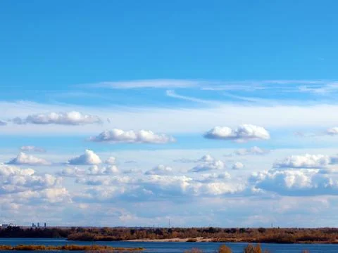 Celestial landscape with clouds Fotos de archivo
