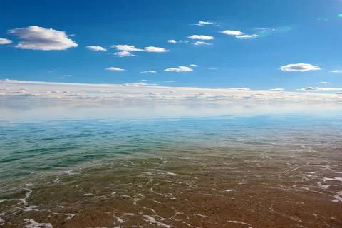 Celestial landscape with clouds Stock Photos