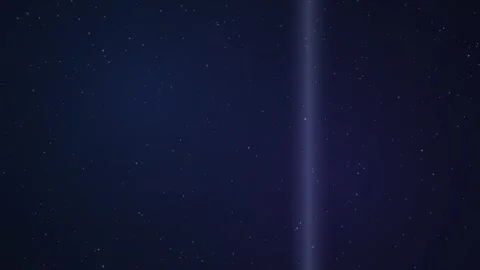 Celestial Light Beam in Starry Night Sky Stock Footage 327625949