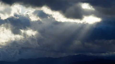 Celestial Light Giving Life To Earth Stock Footage 267831847