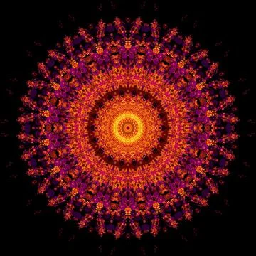 Celestial Mandala of Infinite Consciousness and Awareness Stock Illustration