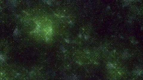 Celestial night enigmatic green sky studded with stars Stockbeeldmateriaal 303538714
