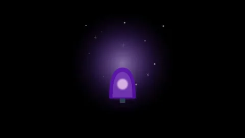 Celestial Night Light Projector with Pulsing Indigo Glow and Shimmering Sta.. Видео 346007077