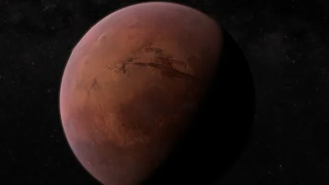 Celestial Orbits - Exploring Mars and the Cosmos Stock Footage 242349566