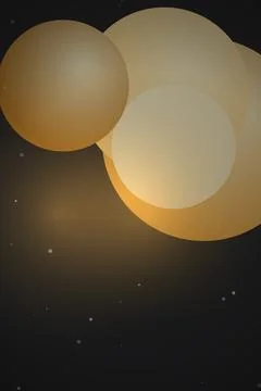 Celestial Orbs in Space 스톡 사진