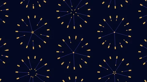 Celestial Pattern With Clocks And Starry Elements Stock Footage 247233834