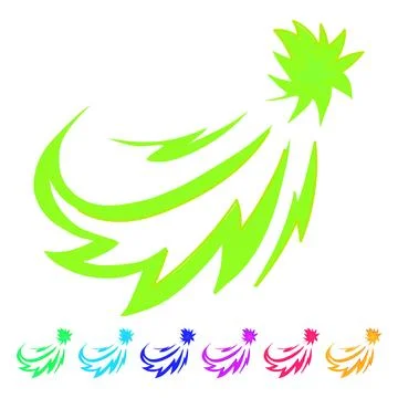 Celestial shooting star space vector cartoon graphic 스톡 일러스트