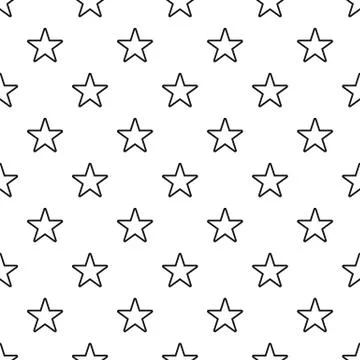 Celestial star pattern, simple style Illustrazione stock