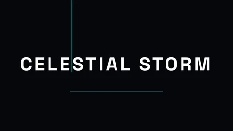 Celestial Storm Text Animation | Cosmic Power Abstract Graphic Background Vídeos de archivo 337656336