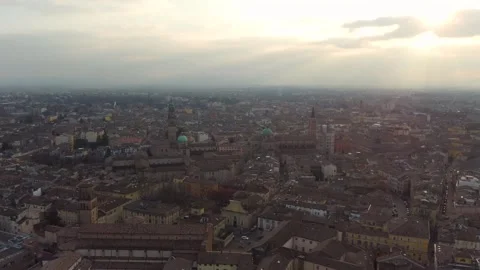 Celestial Sunset of Parma Cathedral. Stock-Footage 308991249