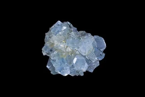 Celestine crystal cluster Stock Photos