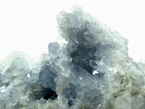 Celestite geode geological crystals Stock Photos